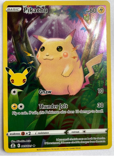  Pikachu Carta Holografica Ultra Rara Original Nueva Pokémon