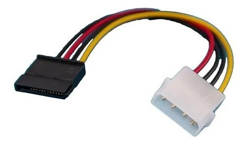 Cable Power Sata Adaptador Molex A Sata 4 Pines A 15 Pines