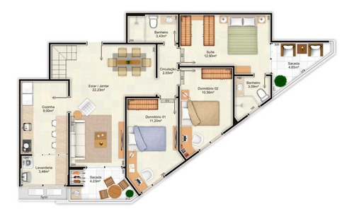 Imagem 14 de 19 de Apartamento À Venda No Bairro Coqueiros - Florianópolis/sc - O-25480-42035