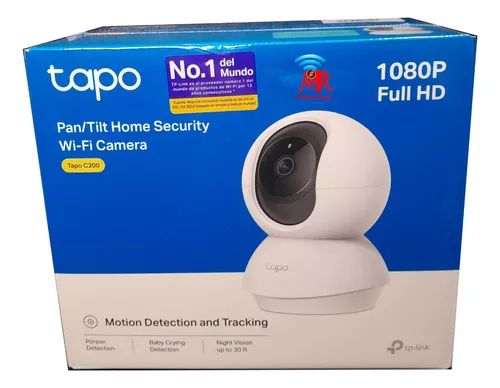 Cámara de seguridad Tapo C200 wifi, interior, 1080P, rotativo, infrarrojo -  Coolbox