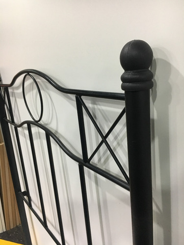 Imagen 3 de 9 de Respaldo De Cama En Hierro Forjado P/sommier 80cm Recto C