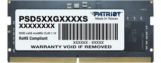 Serie Patriot Signature Line Ddr5 32 Gb (1 X 32 Gb) 4800 Mhz