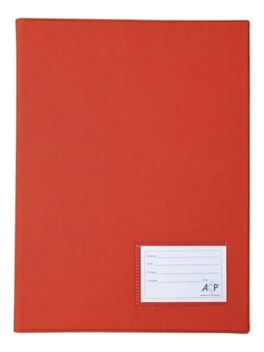 Pasta Catálogo Vermelha Acp Com 20 Plásticos 006