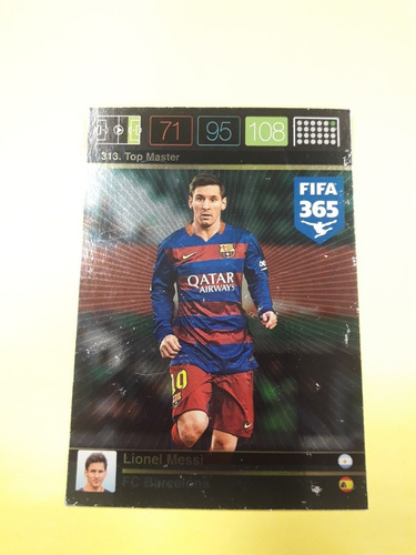 Adrenalyn Xl Fifa 365, Lionel Messi N° 313 Top Master. Mira!