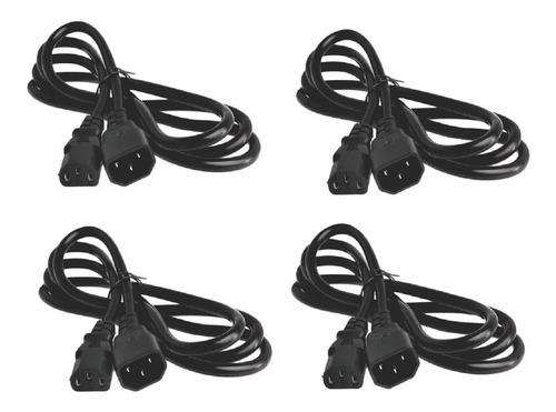 Pack 4 Cable Extension Trifasico Corriente Macho Hembra 3 M