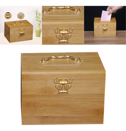 De Madera Vintage Para Guardar Joyas Navidad Sin Candado