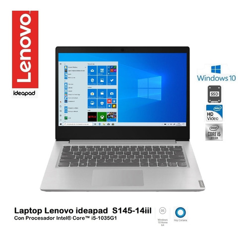 Lenovo S145-14iil  Core I5-1035g1  8gb 256gb+1000gb 14hd W10