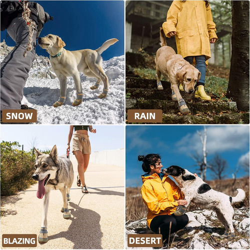 Hcpet Botas De Perro Zapatos Impermeables Para Perro...