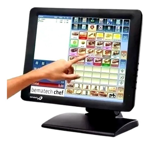 Imagem 2 de 4 de Kit Monitor Touch C/ Pdv Rc-8400 Ssd 120 Gb 8 Gb Ram