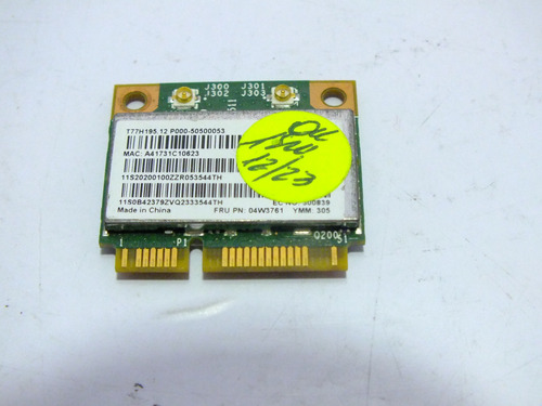 Placa Wi-fi Lenovo B490 Fru Pn 04w3761 (Usado)