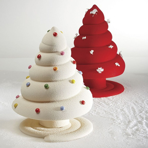 Molde Termoformado Para Chocolate Arbol En Espiral Navidad