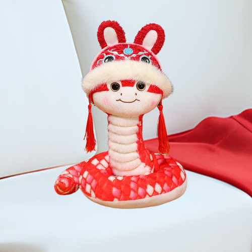 M3 Año Nuevo Chino 2025 Serpiente De Peluche De Rojo 25cm