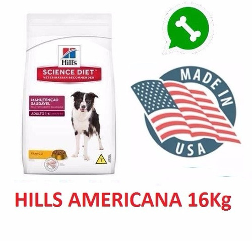 Hills Adulto Americana 16kg + Lata De Pate + Envio