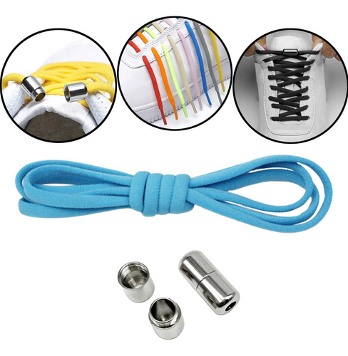 2 Cordones Elásticos Flexibles Para Zapatos - 1 2 Piezas