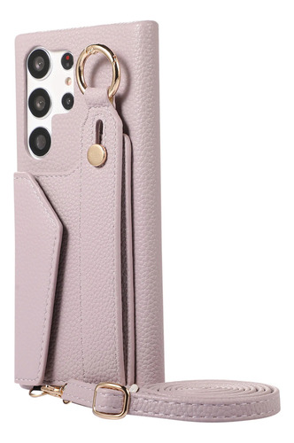 Funda Tipo Cartera Con Correa Cruzada Y Tarjetero For