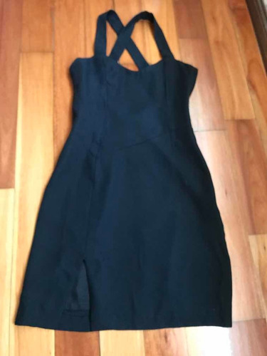 Vestido Corto/ Minifalda Cruzado En La Espalda - Talle S