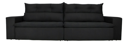 Sofá Supreme Giant de 3 plazas de 2,10 m con almohada retráctil Rec Color Black