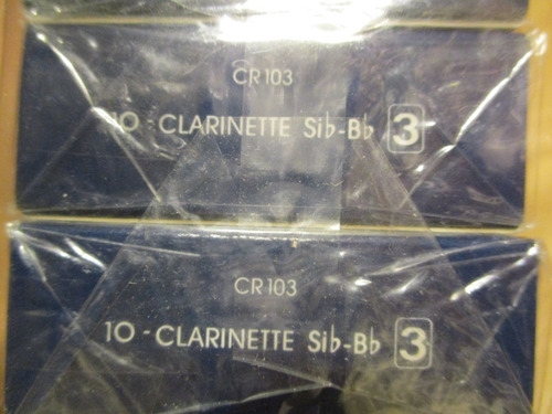 Imagen 6 de 6 de Cañas Vandoren Para Clarinete Sib N°3. Cr103. 5 Cajas X 10 U