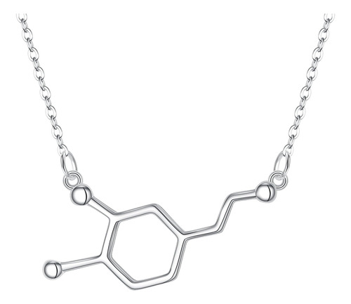 Fanze, Collar Con Colgante De Molécula De Ciencia Química De