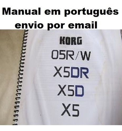 Imagem 1 de 5 de Manual De Instruções Teclado Korg 05r/w X5dr X5d X5 Portugue