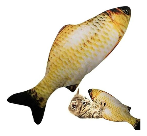 Imagen 2 de 9 de Pescado Juguete Gato Con Movimiento Usb Juguete Interactivo
