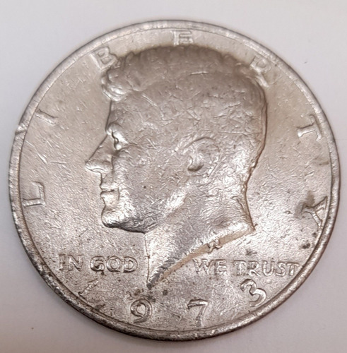 Moneda De Jhon F Kennedy  De 1973 Half Dolar ,50 C 