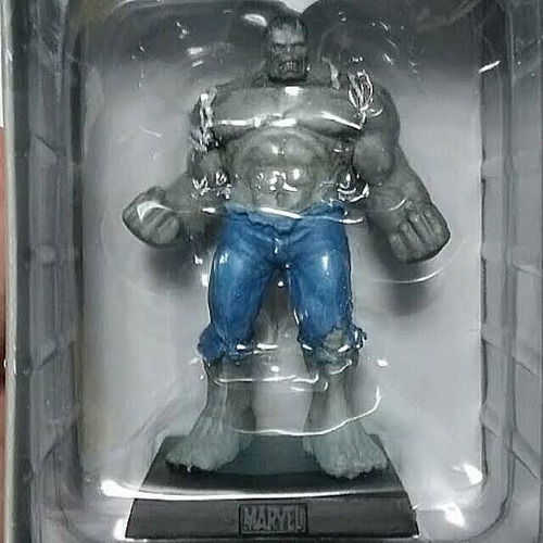 Figura De Plomo Marvel Eaglemoss Hulk Verde Y Hulk Gris Var. (Usado)