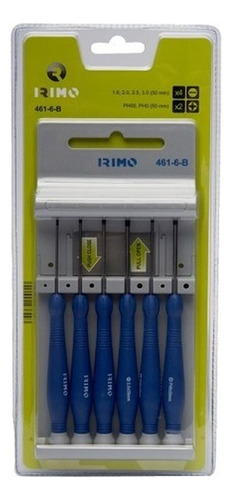 Imagen 2 de 5 de Juego Destornilladores De Precision 6p Irimo 461-6-b