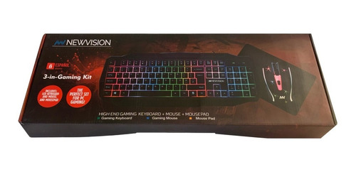 Imagen 7 de 10 de Teclado Mouse Gamer Nw-se600 Kit Combo Pc Usb Led Gaming