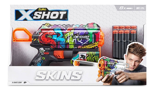 Pistola X-shot Skins Flux Lanza Dardos Lny 7298 Loonytoys