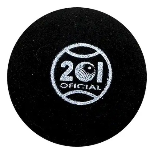 Pack 3 Pelotas Squash Blanda Extra Lenta 201 Oficial Negro