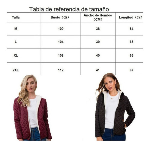 Chamarra Dama Capitonada Con Cardigan Termica Moda Casual