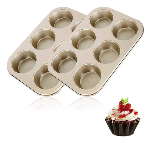 Zl 2 Formas Para Bolo E Formas Para Muffins Com 6 Peças