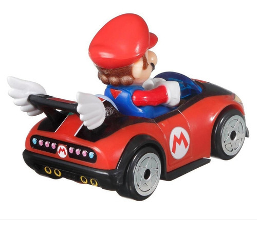 Hot Wheels Mario Kart Mario Wild Wing Color Rojo