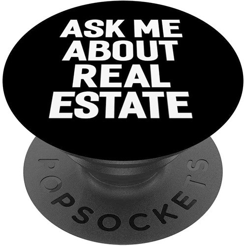 Pregúntame Sobre El Agente Inmobiliario Broker Pop Socket Po