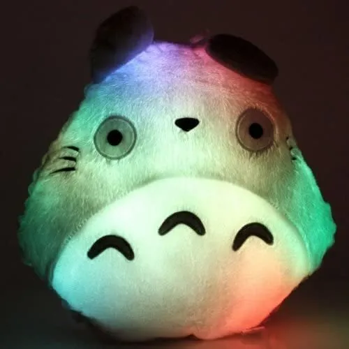 Chinchilla Luminous Pillow Totoro Shape With Led Colorf...