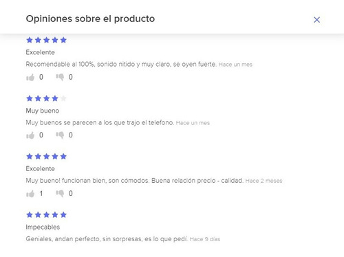 Auriculares Originales Samsung A10 A20 A30 A50 A70