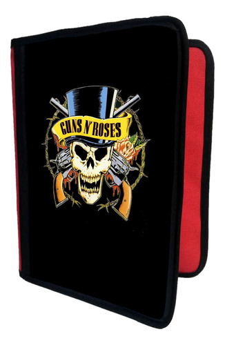 Carpeta A4 + Funda Sublimada De  Guns And Roses T446