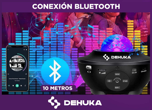 Proyector Luz Smart Estrellas Dehuka Color Negro