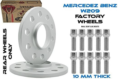 2 Pc Rear 10mm Mercedes Benz 5x112 Spacer Kit | 2003-2009 W2