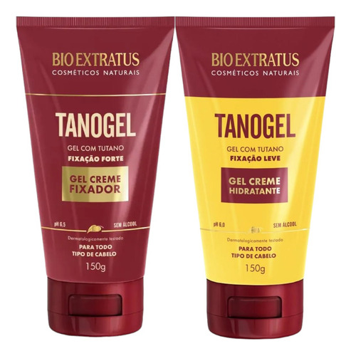 Kit Tutano Fixação Capil Tanogel Hidratante + Fix Forte 150g