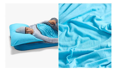 Liner Sea To Summit Breeze Rectangular W/ Pillow Sleeve Color Celeste