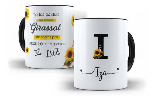 Caneca Nome Personalizado - Interior Preto