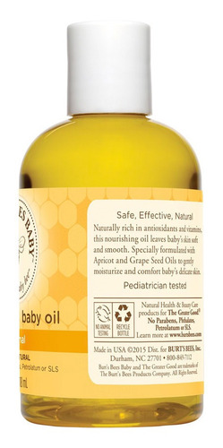 Aceite Nutritivo Baby Bee De Burts Bees 118ml