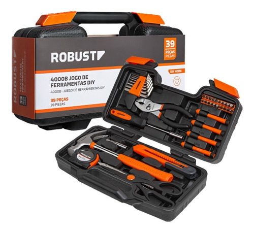 Kit De Ferramentas Diy 4000b Com 39 Pçs 3370165 Robust