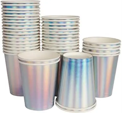 Vasos De Papel Desechables Para Fiestas Geeklife Rainbow Sil