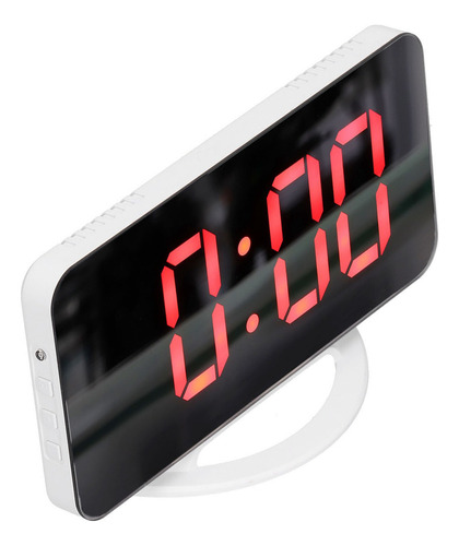 Reloj Electrónico Alarma Digital Espejo Grande Led Snooze