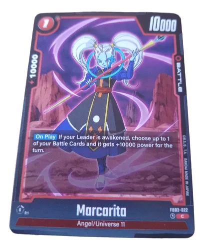Marcarita Dragon Ball Carta Bandai Carta