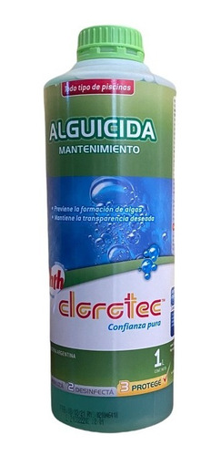 Anti Algas Alguicida Mantenimiento Agua Verde - 1 Litro