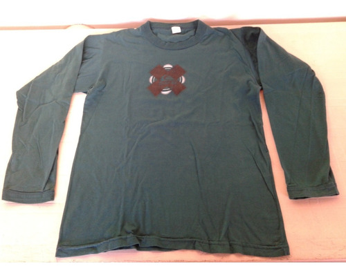 Remera Manga Larga Color Petroleo Impecable!